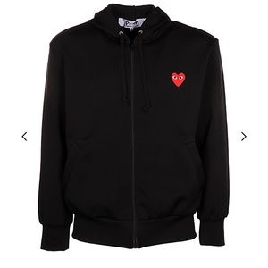 Women’s Large Comme Des Garçons Play Zip Hoodie
